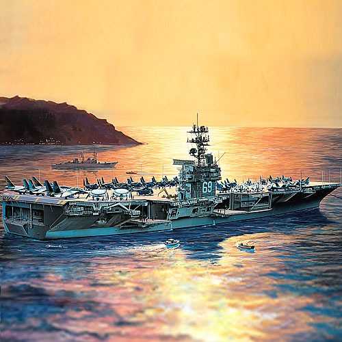 Model Kit loď 14212 - USS CVN-69 EISENHOWER (1:800)