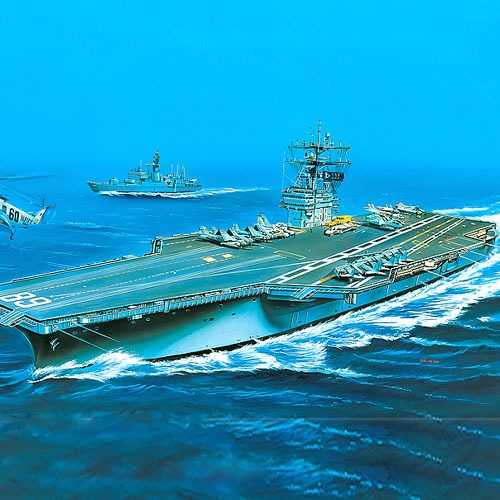 Model Kit loď 14213 - USS NIMITZ (1:800)