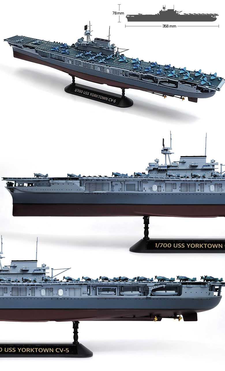Model Kit loď 14229 - USS Yorktown CV-5 "Battle of Midway" (1:700)