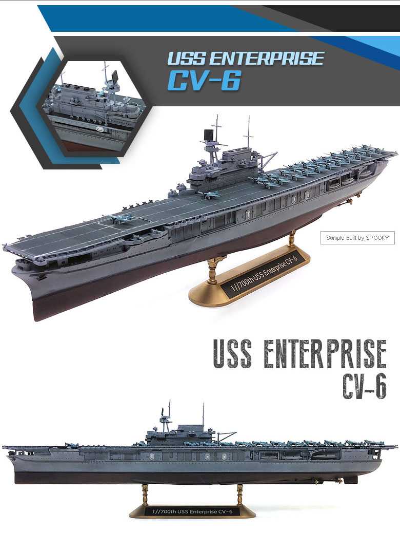 Model Kit loď 14409 - USS Enterprise CV-6 "Batte of Midway" (1:700)