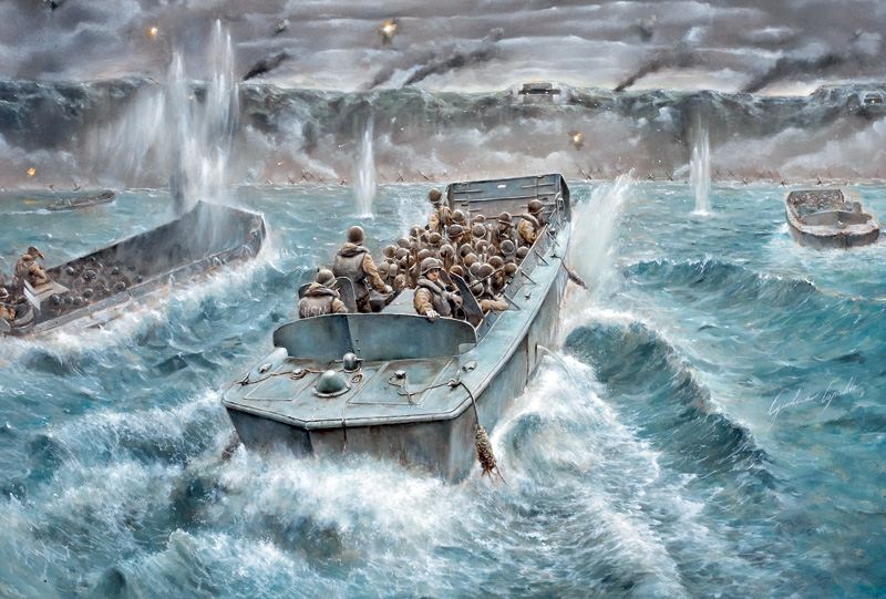 Model Kit loď 6524 - LCVP with US INFANTRY (1:35)