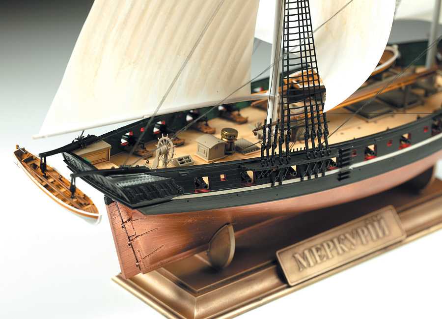 Model Kit loď 9067 - Russian brig Merkurii 19th cty. (1:100)