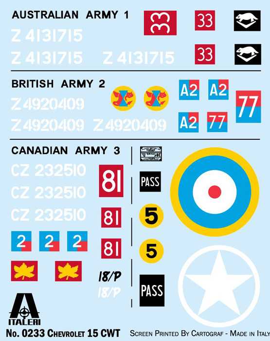 Model Kit military 0233 - Chevrolet 15 CWT (1:35)