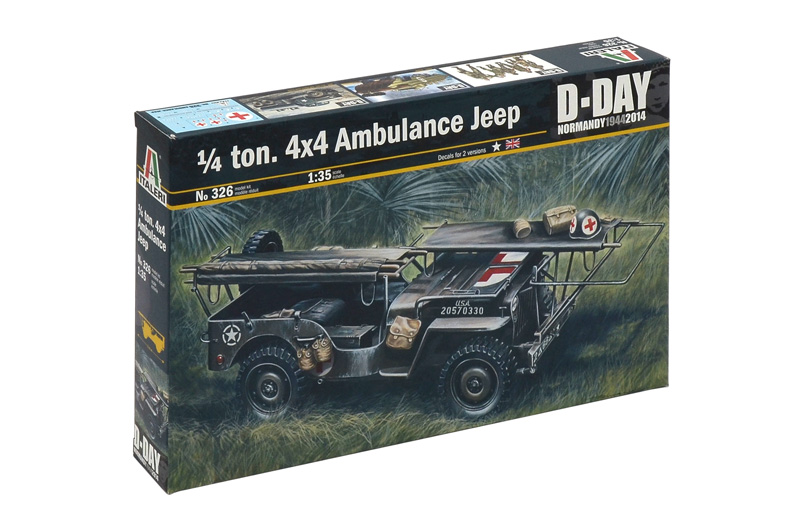 Model Kit military 0326 - 1/4 TON. 4x4 AMBULANCE JEEP (1:35)