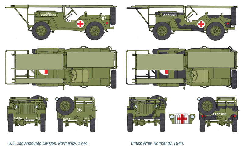 Model Kit military 0326 - 1/4 TON. 4x4 AMBULANCE JEEP (1:35)