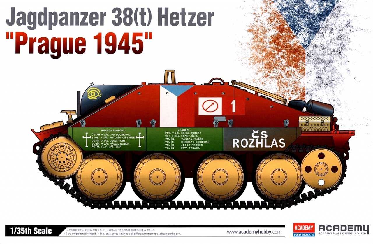 Model Kit military 13277 - HETZER "PRAGUE 1945" (1:35)