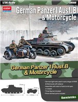 Model Kit military 13556 - German Panzer I Ausf.B & Motorcycle (1:35)