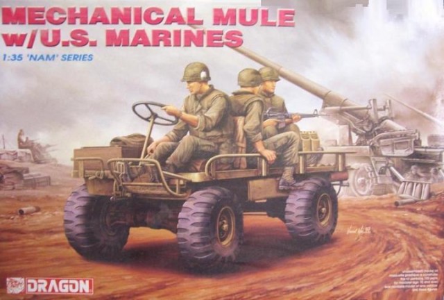 Model Kit military 3317 - MECH.MULES w/US MARINES (1:35)