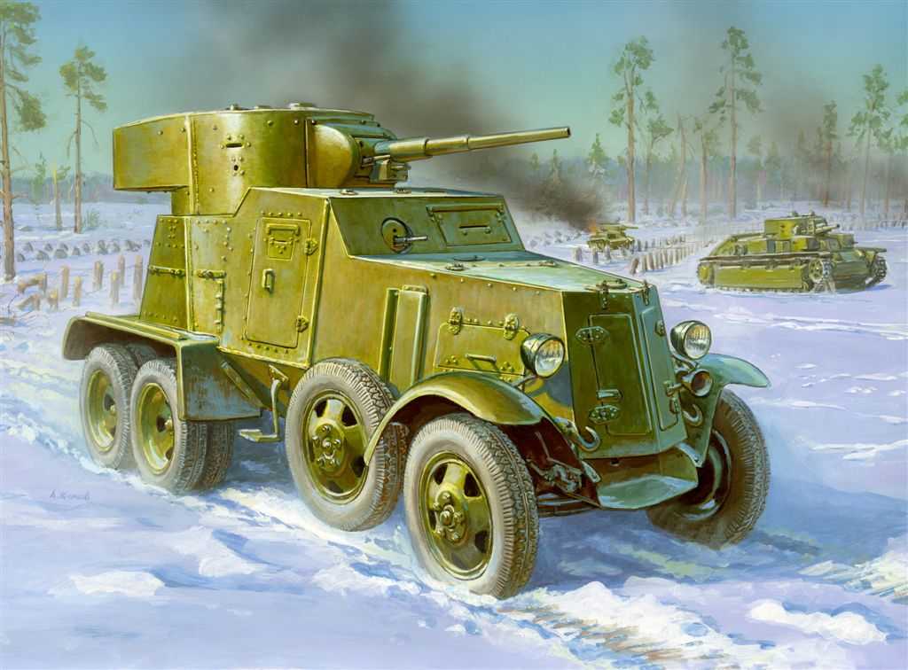 Model Kit military 3546 - BA-3 Armored Car (re-release) (1:35)