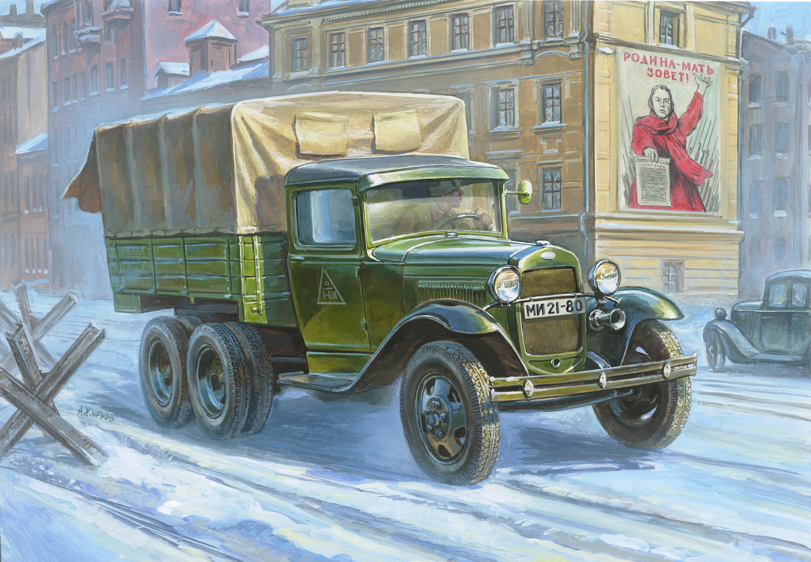 Model Kit military 3547 - GAZ-AAA Soviet Truck (3-axle) (1:35)