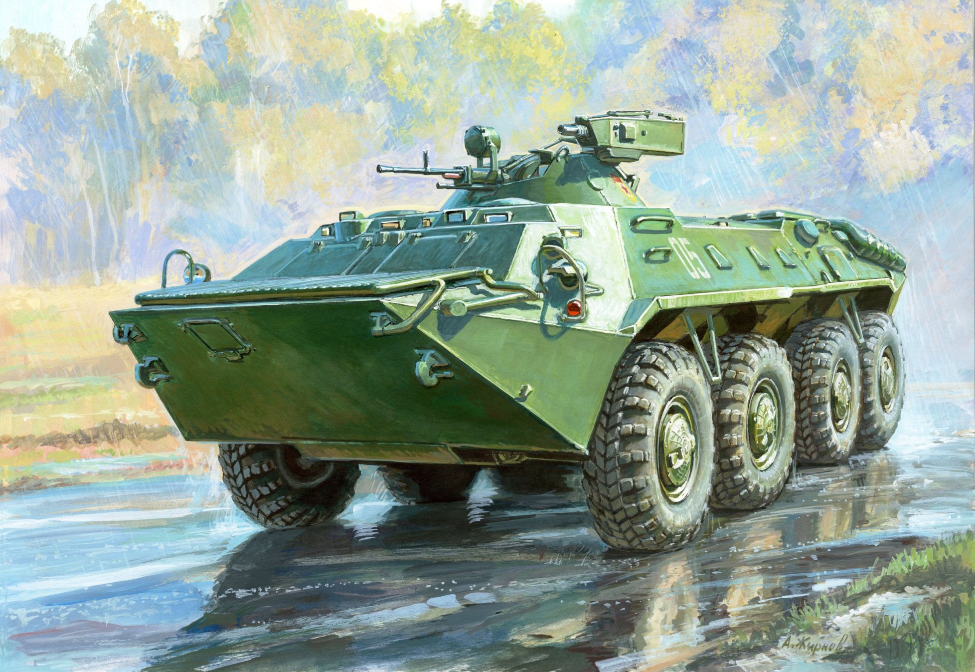 Model Kit military 3587 - BTR-70 with MA-7 Turret (1:35)