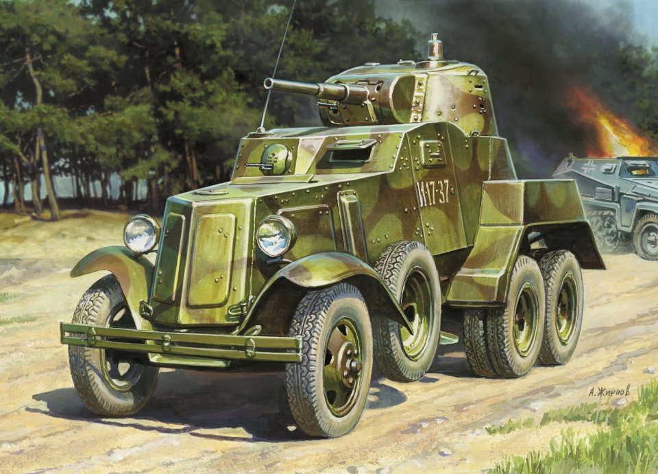 Model Kit military 3617 - Soviet Armored Car BA-10 (1:35)