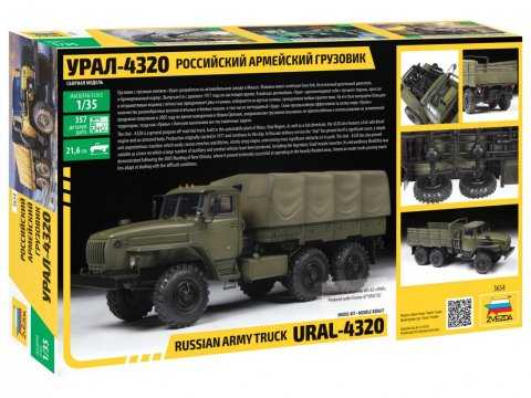 Model Kit military 3654 - RUSSIAN ARMY TRUCK URAL4320 (1:35)