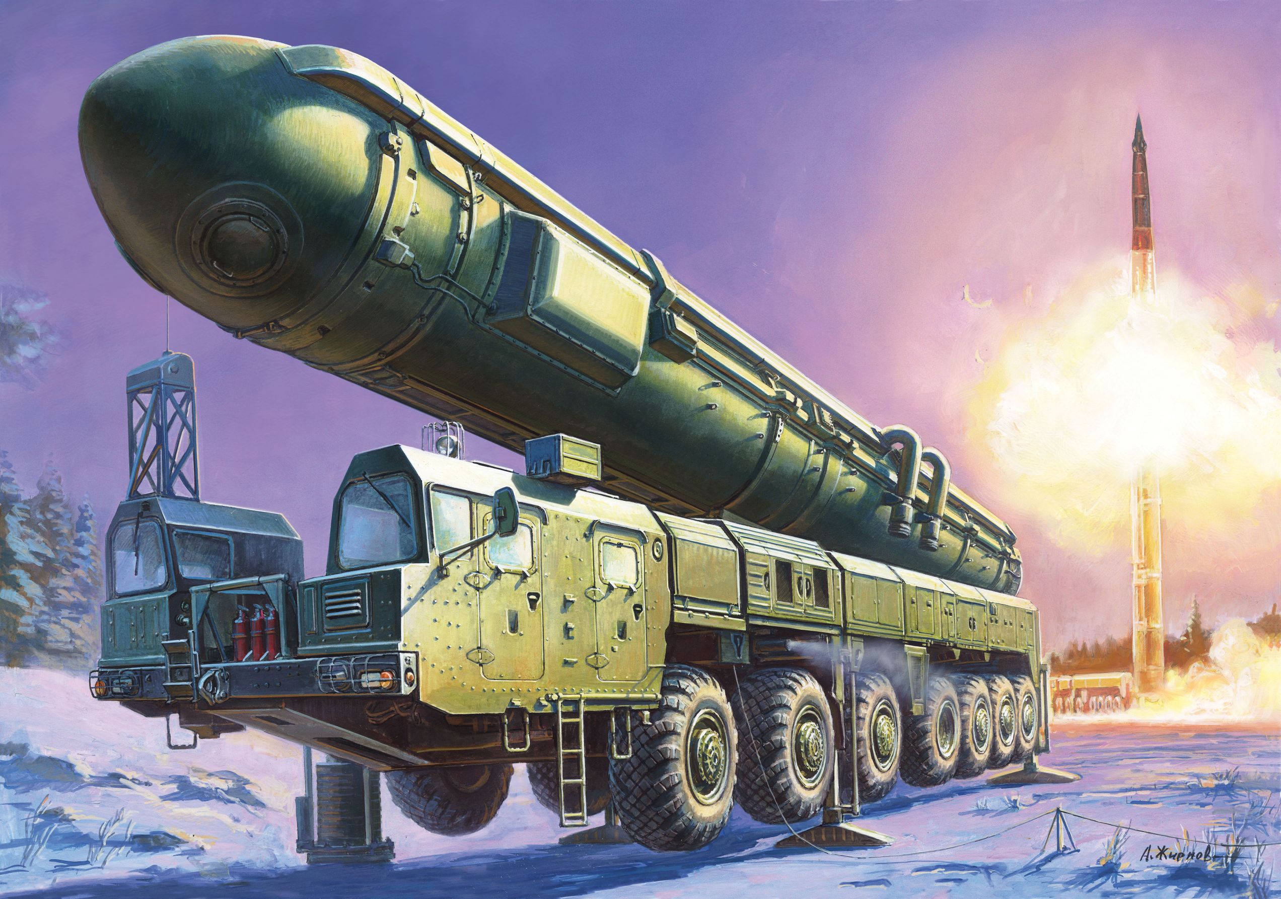 Model Kit military 5003 - Ballistic Missile Launcher "Topol" (1:72)