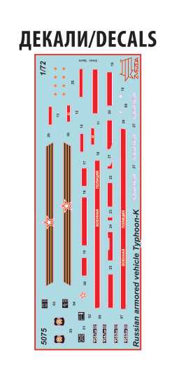 Model Kit military 5075 - Typhoon-K Russian armoured vehicle (1:72)