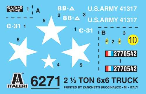 Model Kit military 6271 - GMC 2 1/2 ton. 6x6 truck (1:35)