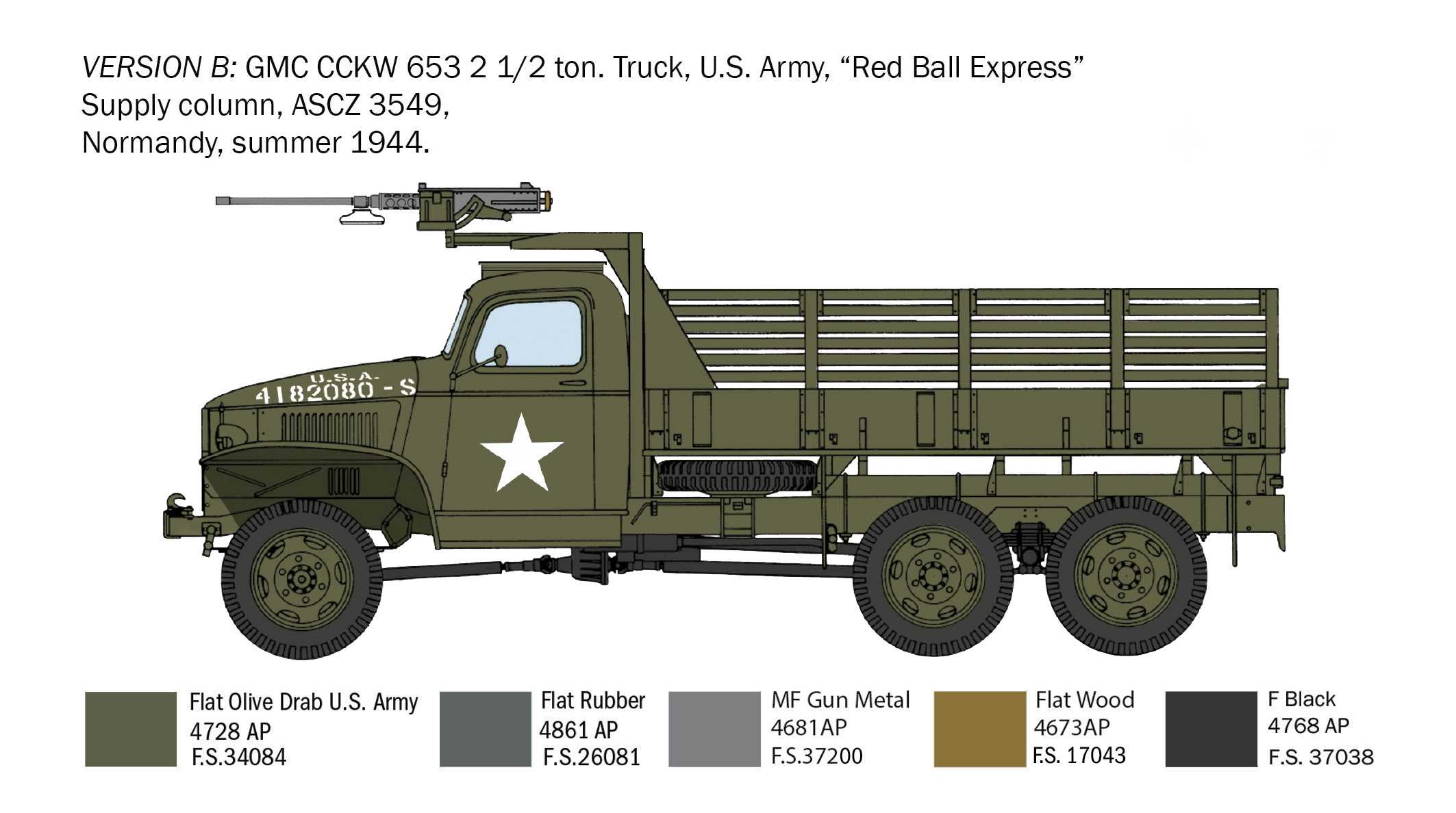 Model Kit military 6271 - GMC 2 1/2 ton. 6x6 truck (1:35)