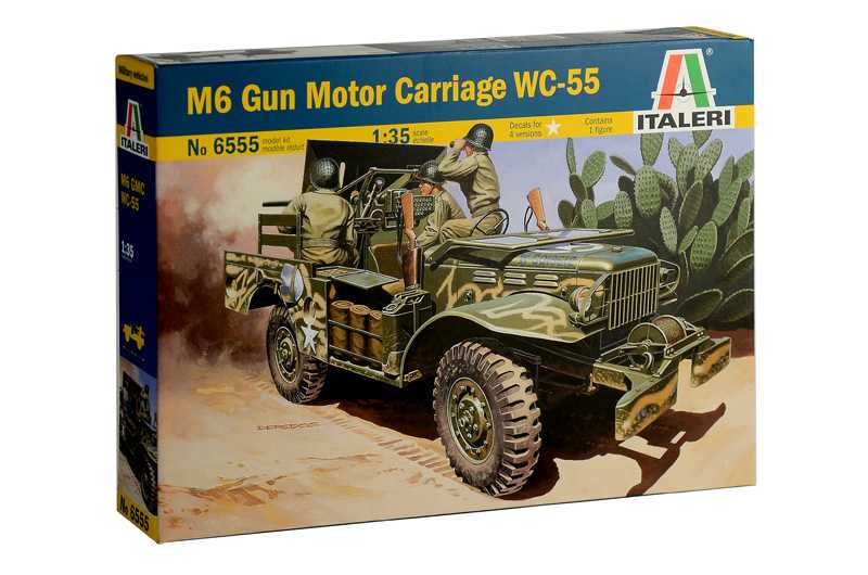 Model Kit military 6555 - M6 GUN MOTOR CARRIAGE WC-55 (1:35)