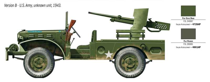Model Kit military 6555 - M6 GUN MOTOR CARRIAGE WC-55 (1:35)