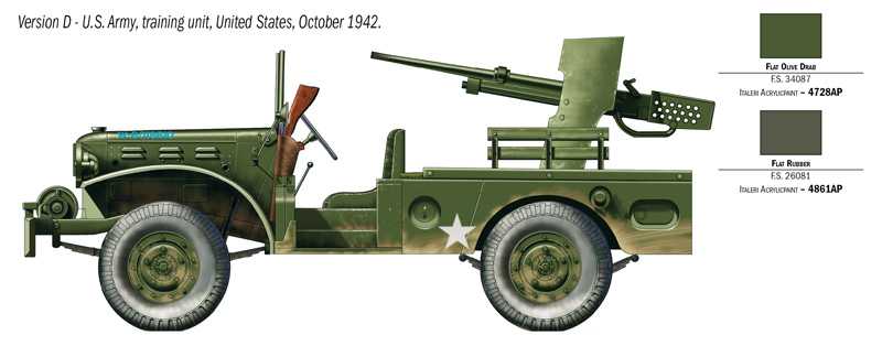 Model Kit military 6555 - M6 GUN MOTOR CARRIAGE WC-55 (1:35)