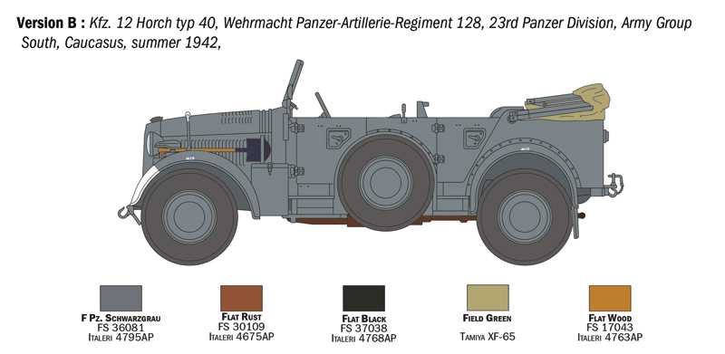 Model Kit military 6597 - Kfz. 12 Horch 901 typ 40 frühen Ausf (1:35)