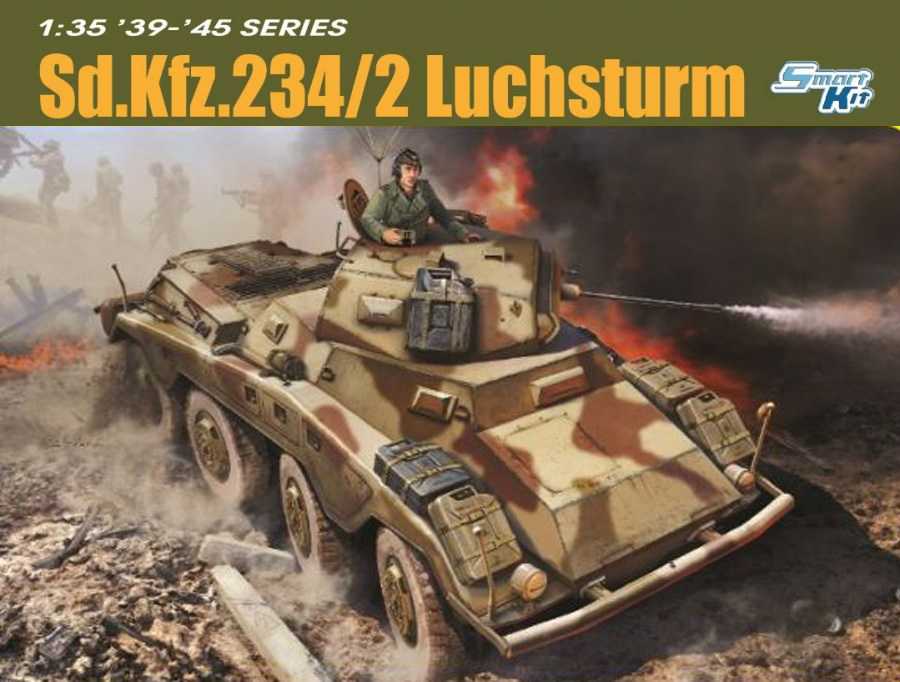 Model Kit military 6696 - Sd.Kfz. 234/2 LUCHSTRUM (1:35)