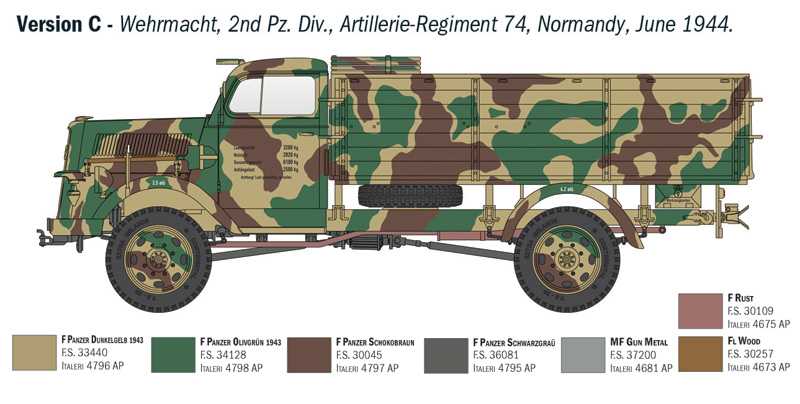Model Kit military 6760 - Kfz. 305 Opel Blitz Typ A 4x4 (1:35)