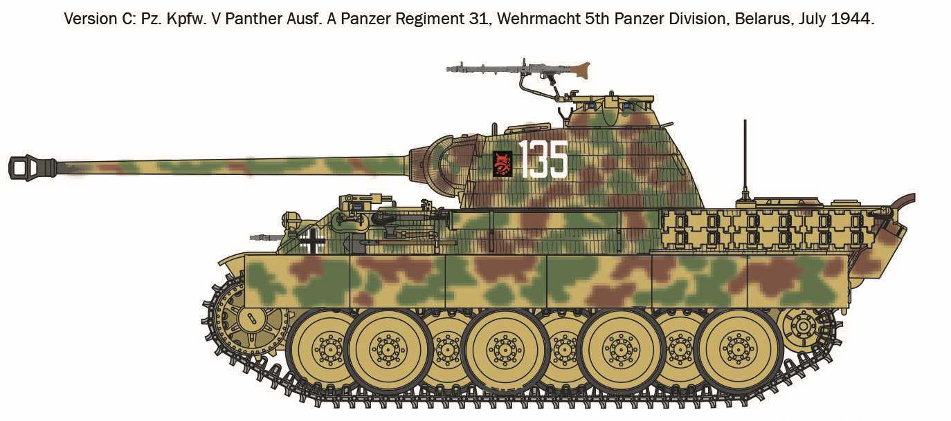 Model Kit military 7018 - Sd.Kfz. 171 Pz.Kpfw. V Panther Ausf. A (1:72)