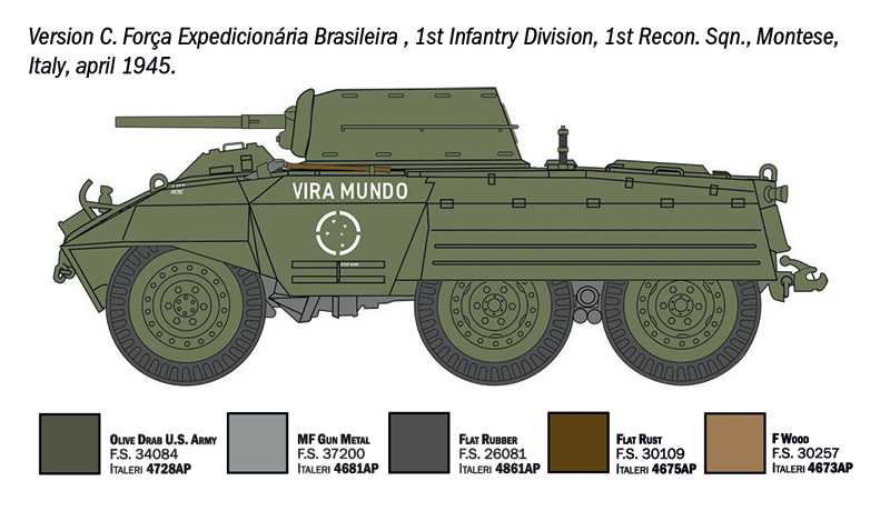 Model Kit military 7087 - M8 Greyhound / M20 (1:72)