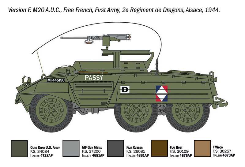 Model Kit military 7087 - M8 Greyhound / M20 (1:72)