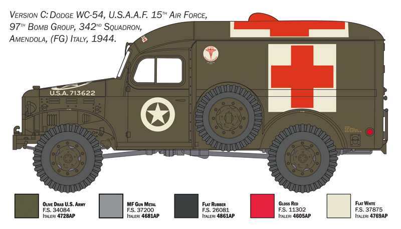 Model Kit military 90226 - Dodge WC54 Ambulance (1:35)