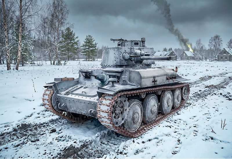 Model Kit military 96489 - Pz. Kpfw. 38(t) Ausf. F "Ghost Division" (1:35)