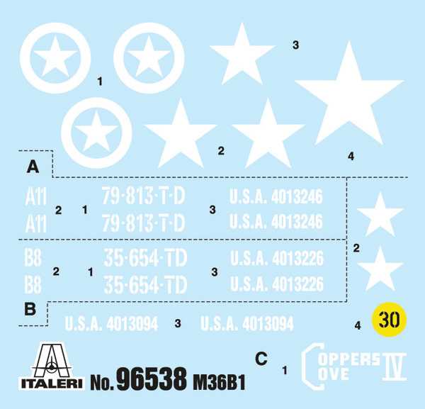 Model Kit military 96538 - 90mm GMC M36B1 (1:35)