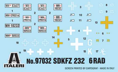 Model Kit military 97032 - Sd.Kfz. 232. 6 Rad (1:72)