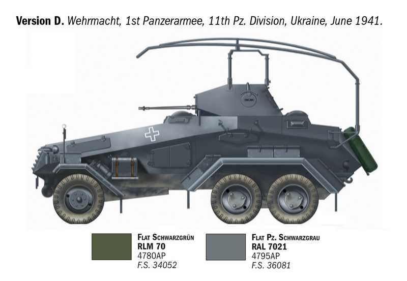 Model Kit military 97032 - Sd.Kfz. 232. 6 Rad (1:72)