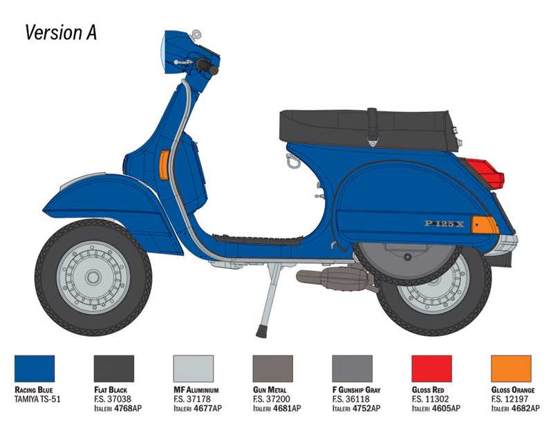 Model Kit motorka 4645 - Vespa PX 125/150 1978 (1:9)