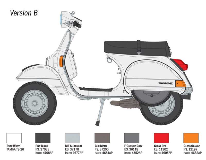 Model Kit motorka 4645 - Vespa PX 125/150 1978 (1:9)