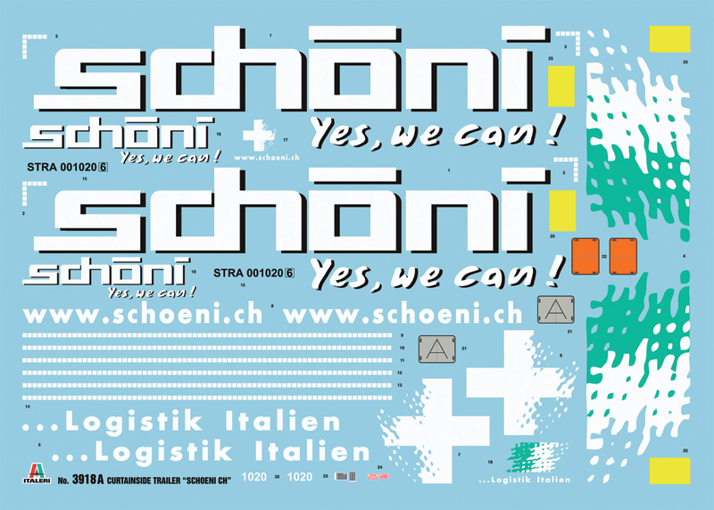 Model Kit návěs 3918 - Curtainside Trailer (1:24)