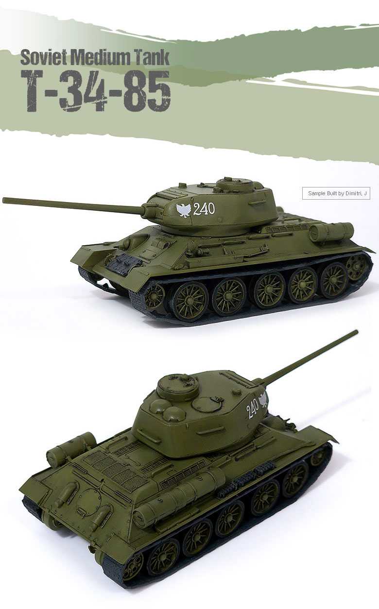 Model Kit tank 13421 - Soviet Medium Tank T-34-85 (1:72)