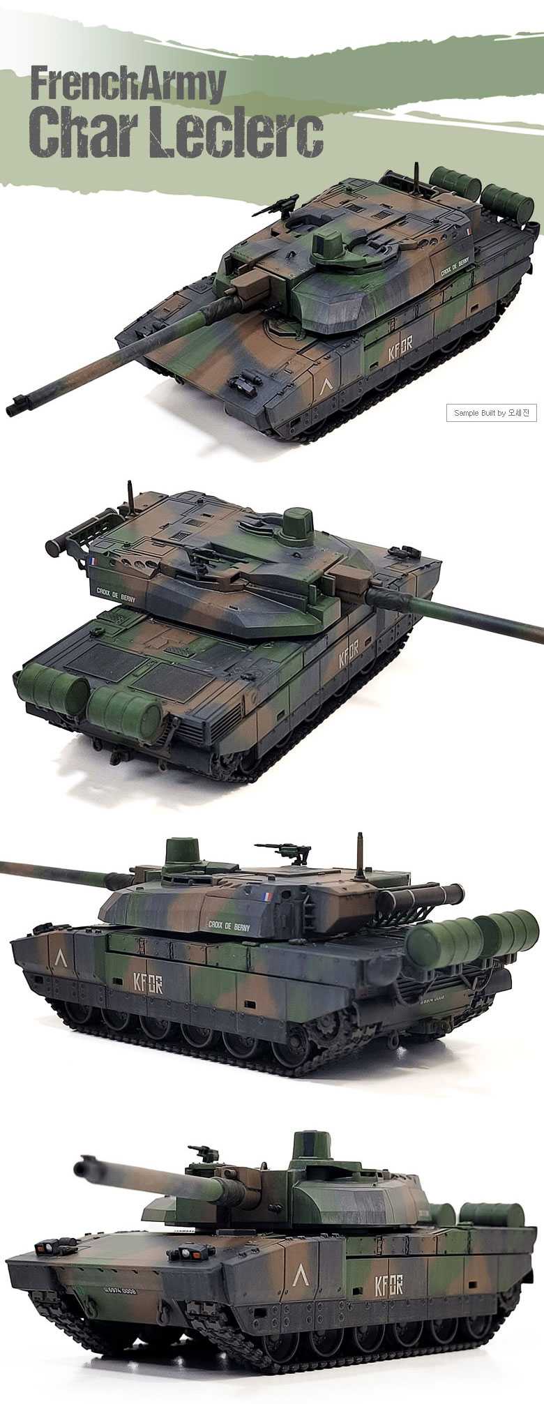 Model Kit tank 13427 - French Army Char Leclerc (1:72)