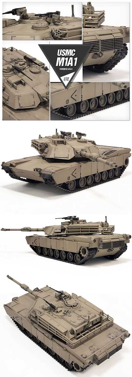 Model Kit tank 13430 - USMC M1A1 (1:72)