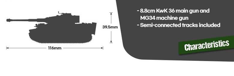 Model Kit tank 13431 - German Tiger I Version Late (1:72)