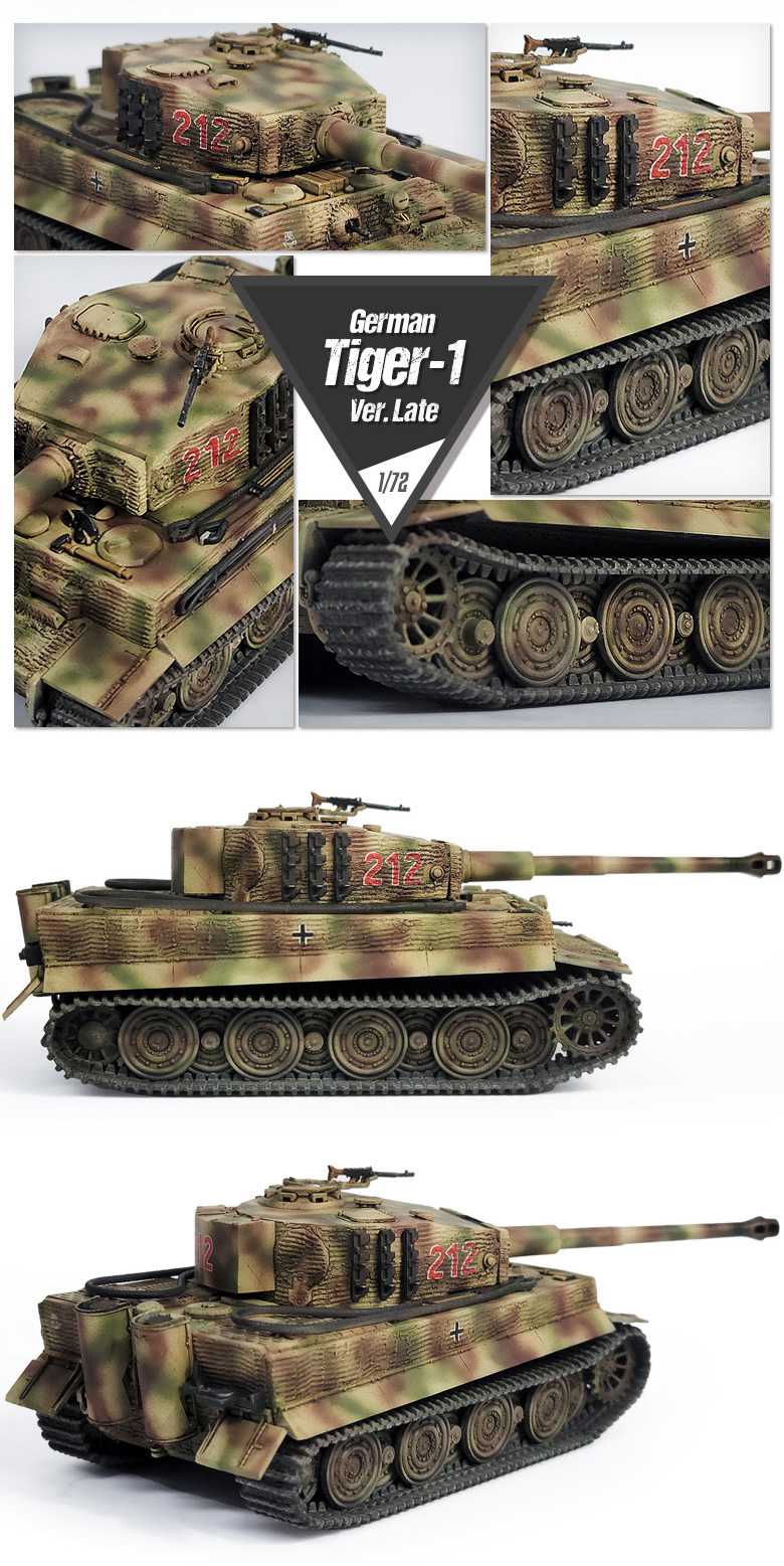 Model Kit tank 13431 - German Tiger I Version Late (1:72)