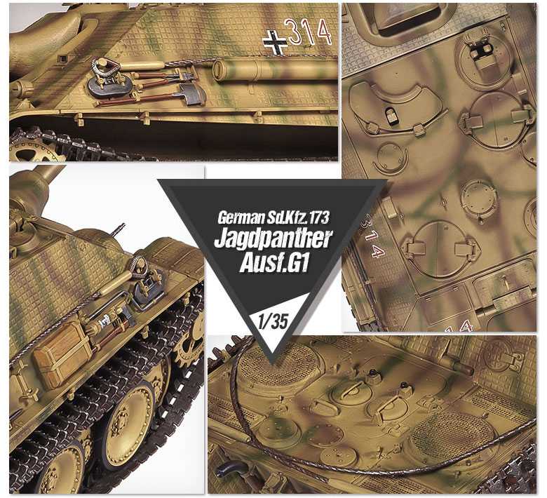 Model Kit tank 13539 - German Sd.kfz.173 Jagdpanther Ausf.G1 (1:35)
