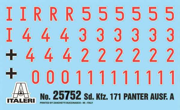 Model Kit tank 25752 - Sd. Kfz. 171 Panther Ausf. A (1:56)