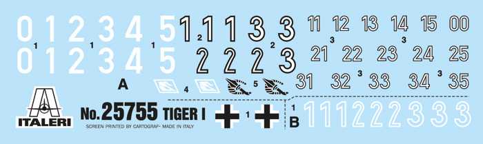 Model Kit tank 25755 - Pz. Kpfw. VI Tiger I (1:56)