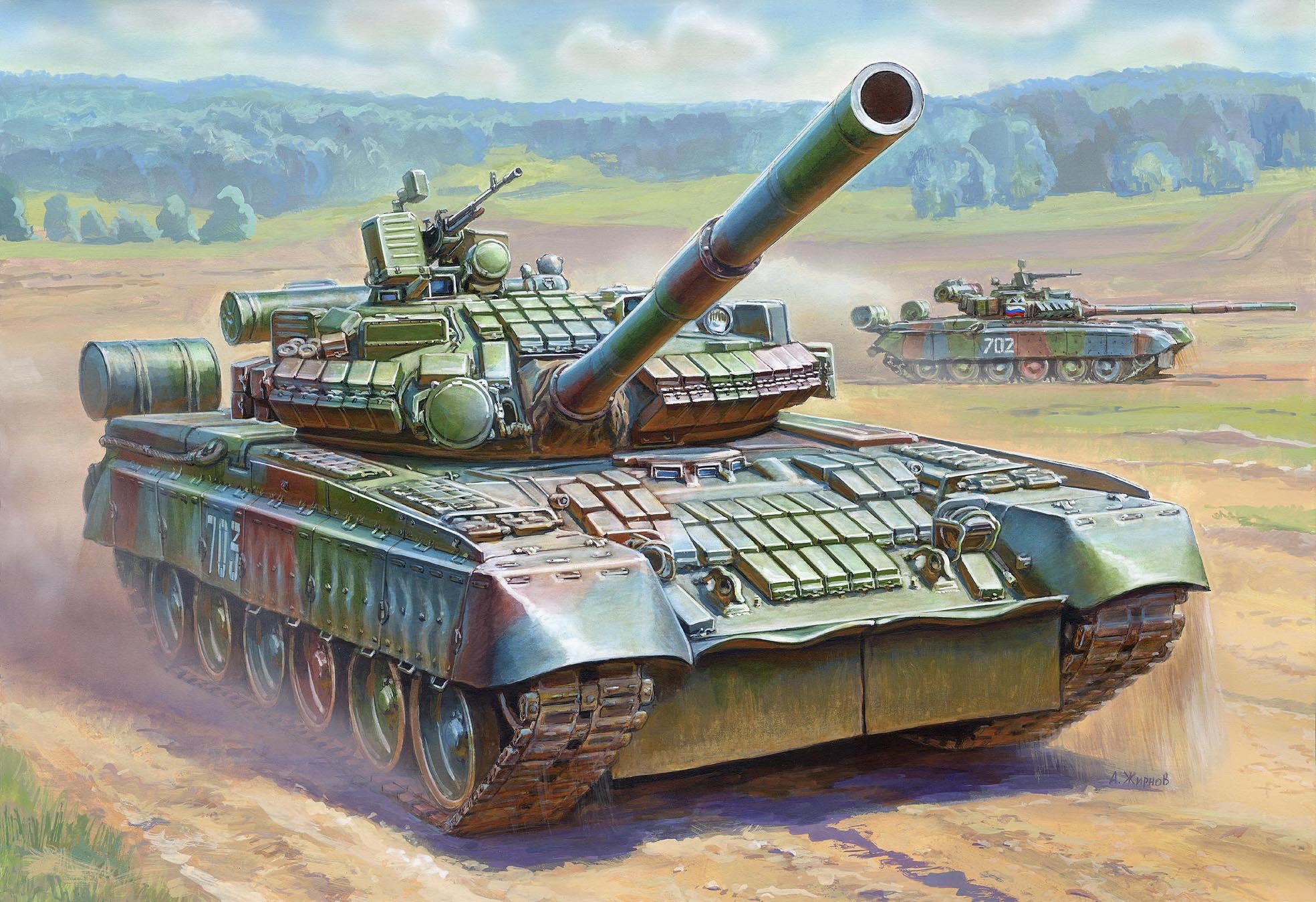 Model Kit tank 3592 - Russian Main Battle Tank T-80BV (1:35)