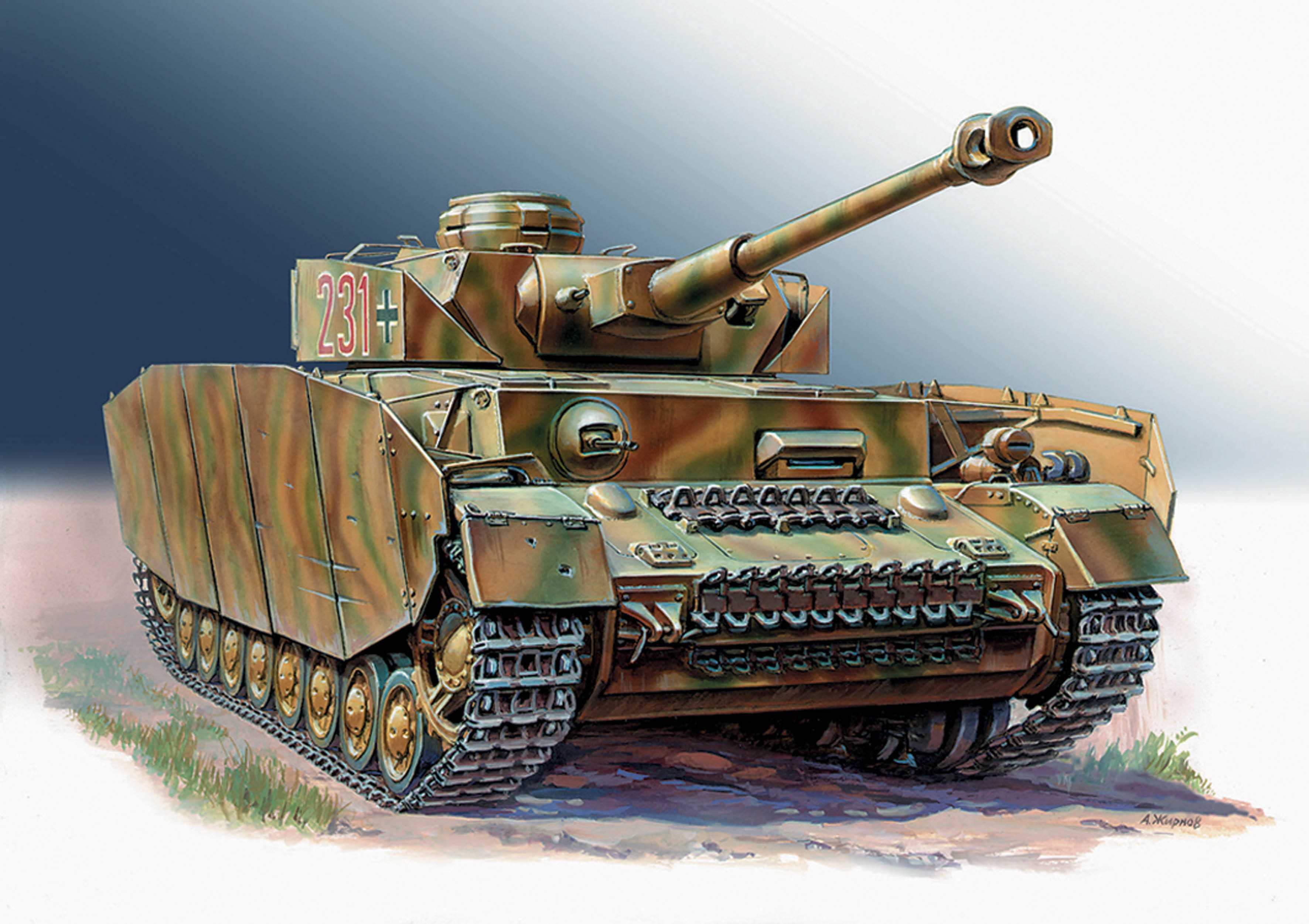 Model Kit tank 3620 - Panzer IV Ausf.H German Medium Tank (1:35)