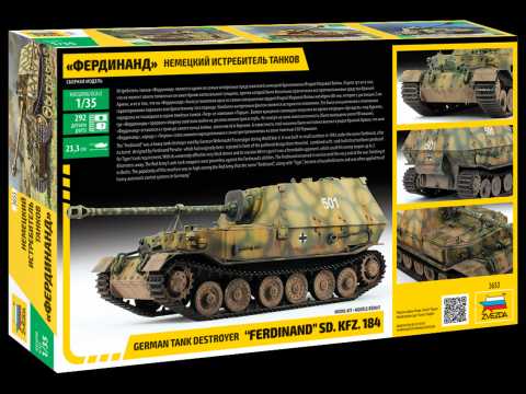 Model Kit tank 3653 - Sd.Kfz.184 "Ferdinand" (1:35)