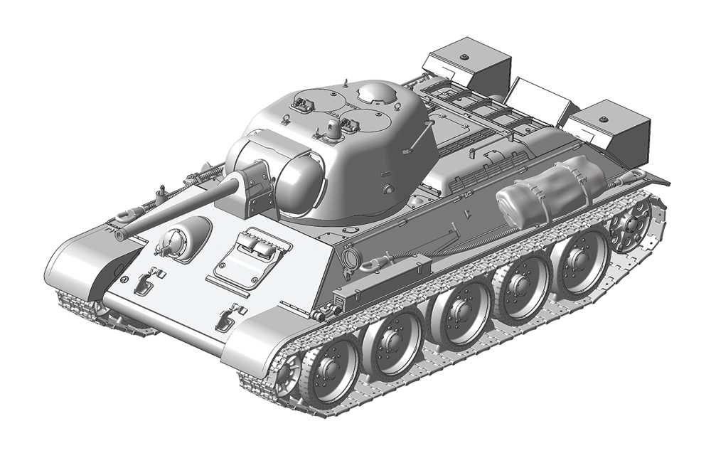 Model Kit tank 3689 - T-34/76 mod.1943 Uralmash (1:35)